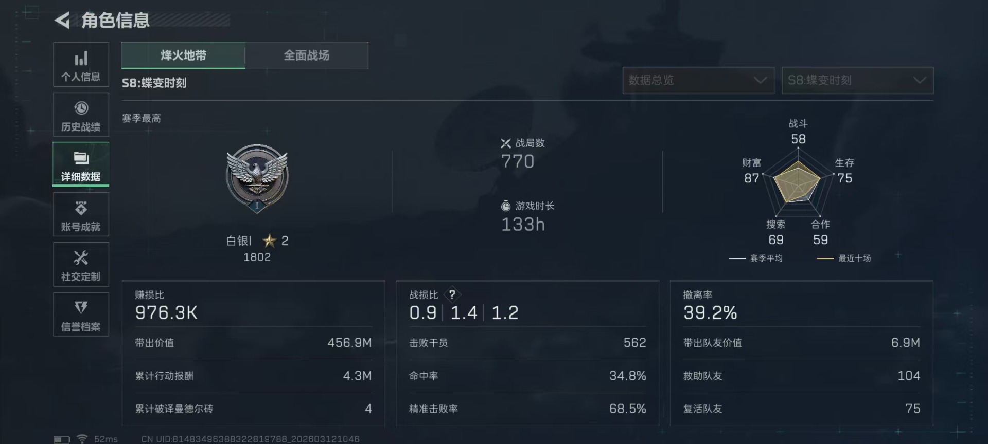 SJZQM469922三角洲行动账号详情图32