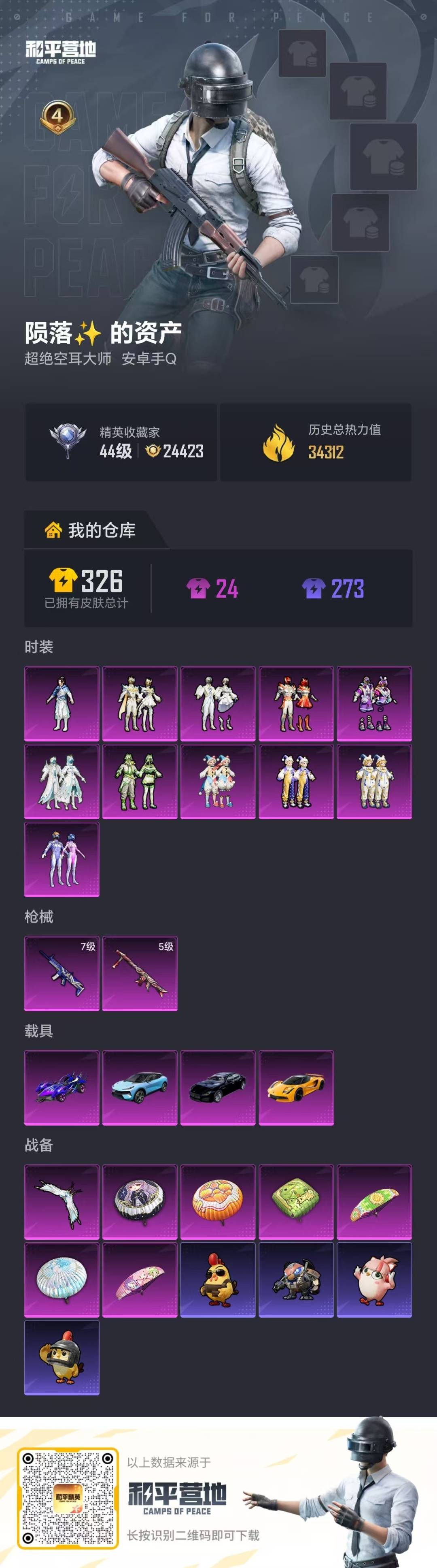 HPQM4126768和平精英账号详情图6