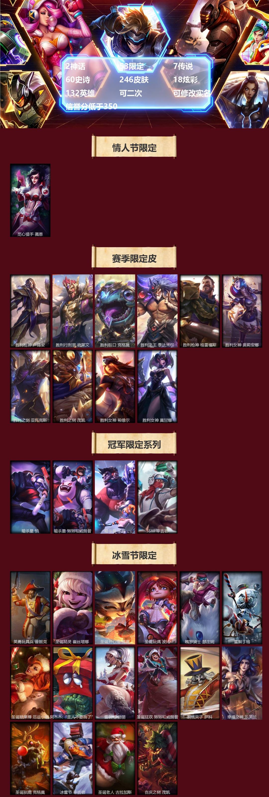 LOLLX423260英雄联盟账号详情图2