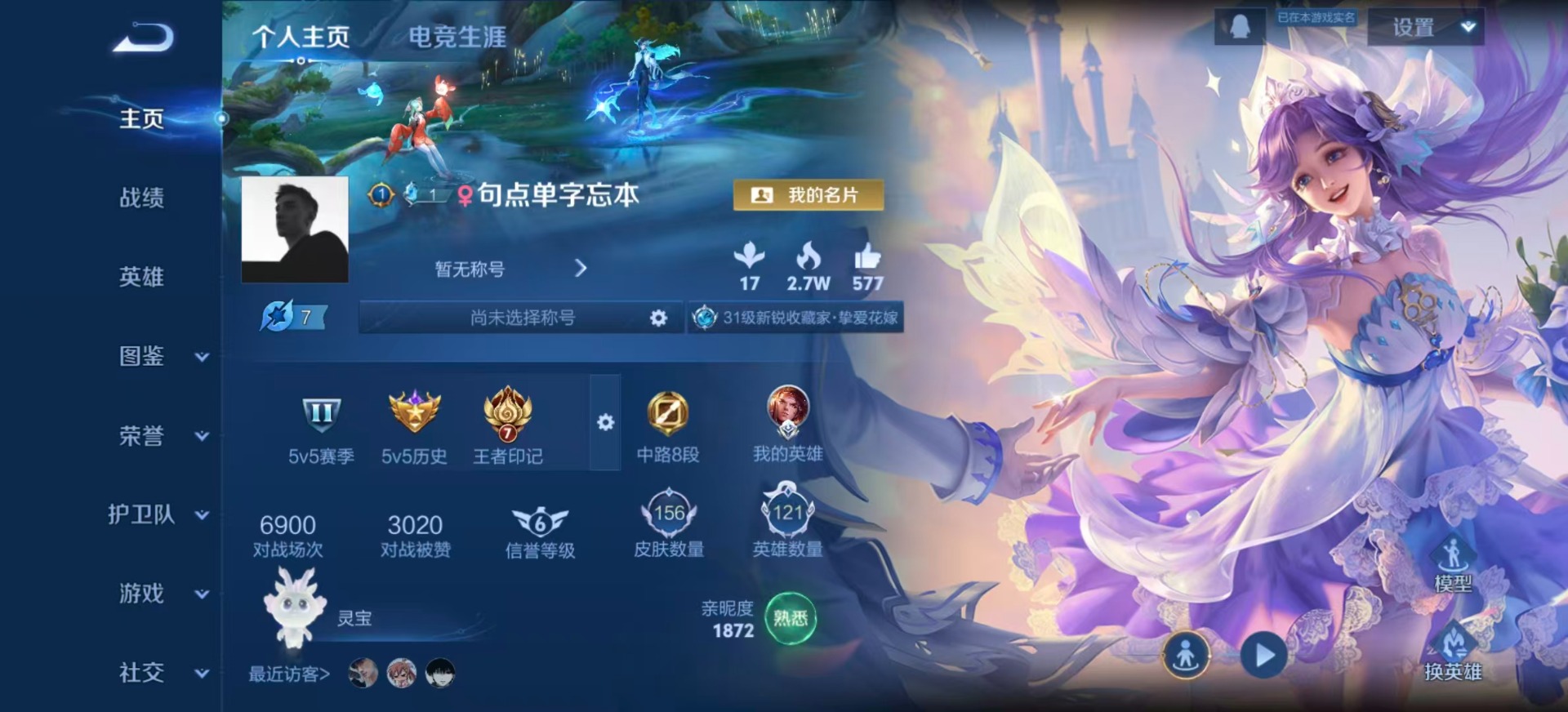 WZLX4230665王者荣耀账号详情图3