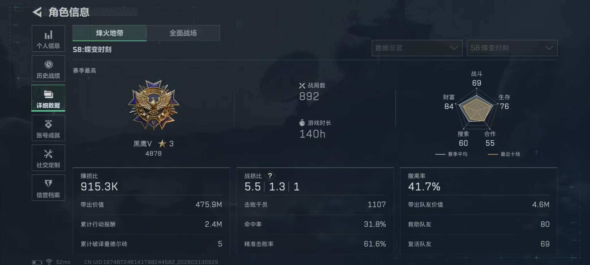 SJZQM478073三角洲行动账号详情图23