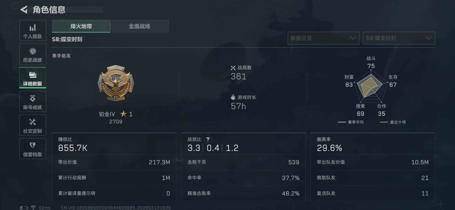 SJZCMW473853三角洲行动账号详情图4