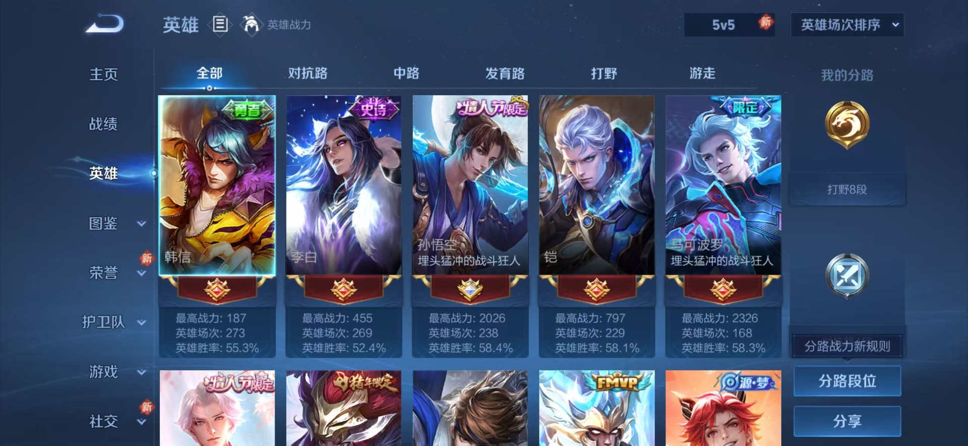 WZCMW4241323王者荣耀账号详情图4