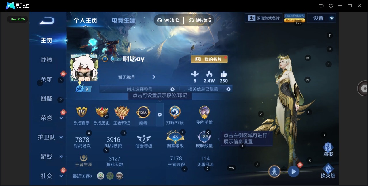 WZLX4234398王者荣耀账号详情图3