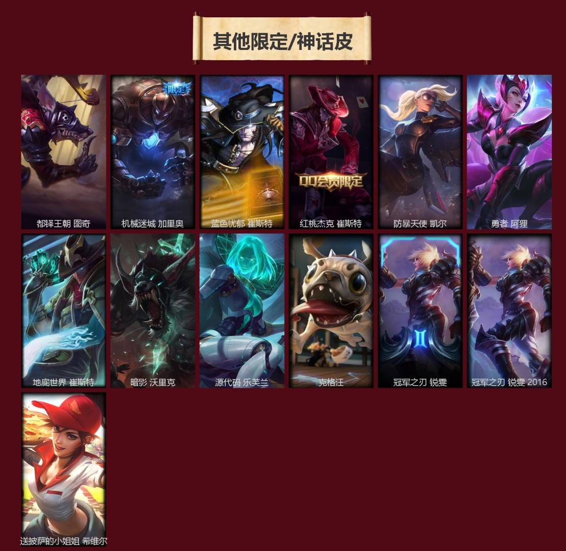 LOLLX423717英雄联盟账号详情图4