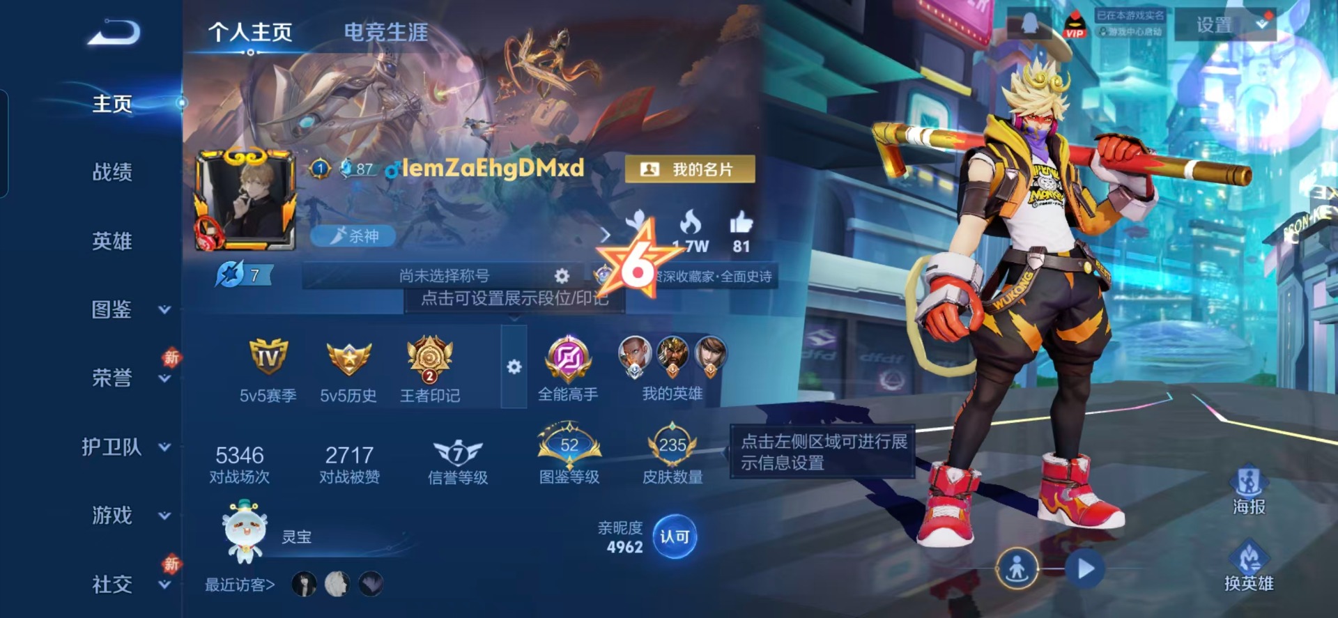 WZLX4236102王者荣耀账号详情图14