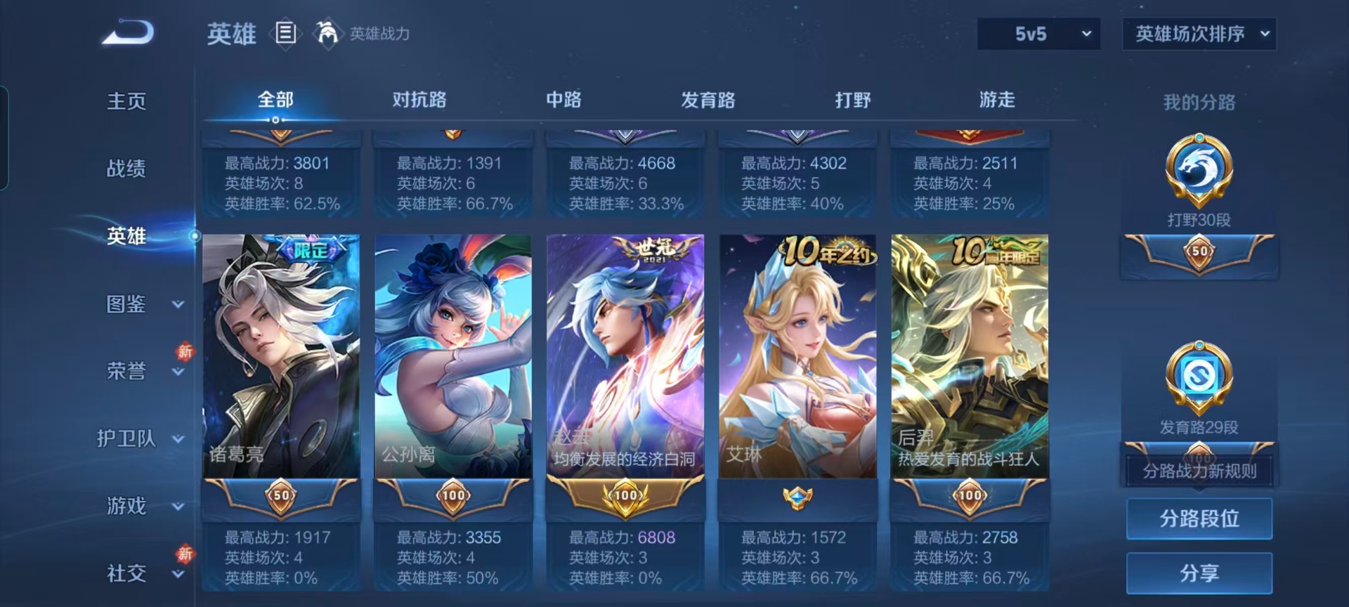 WZLX4255557王者荣耀账号详情图14