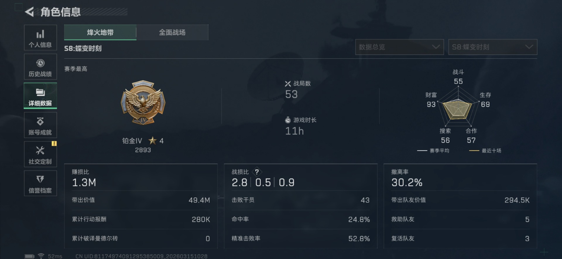 SJZQM486574三角洲行动账号详情图5