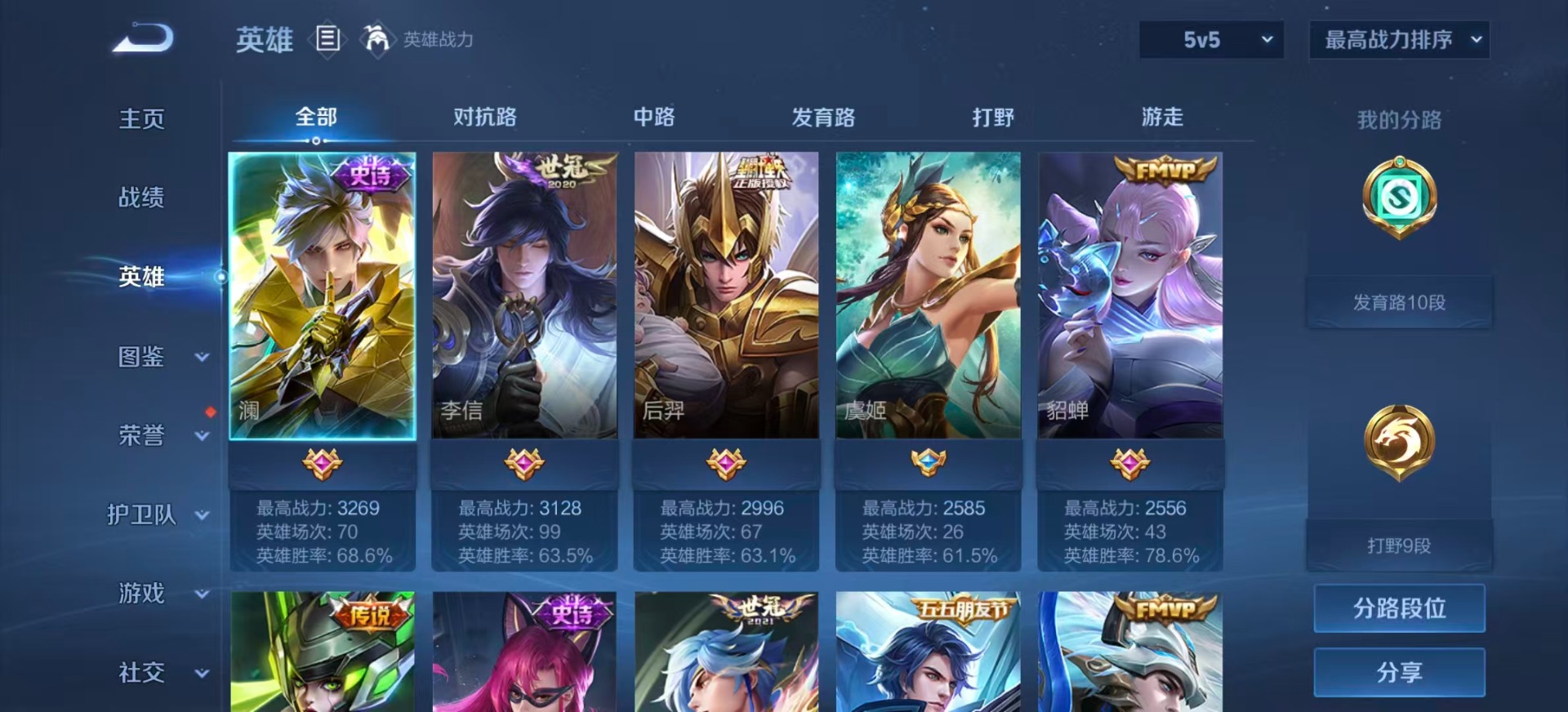 WZLX4239278王者荣耀账号详情图3