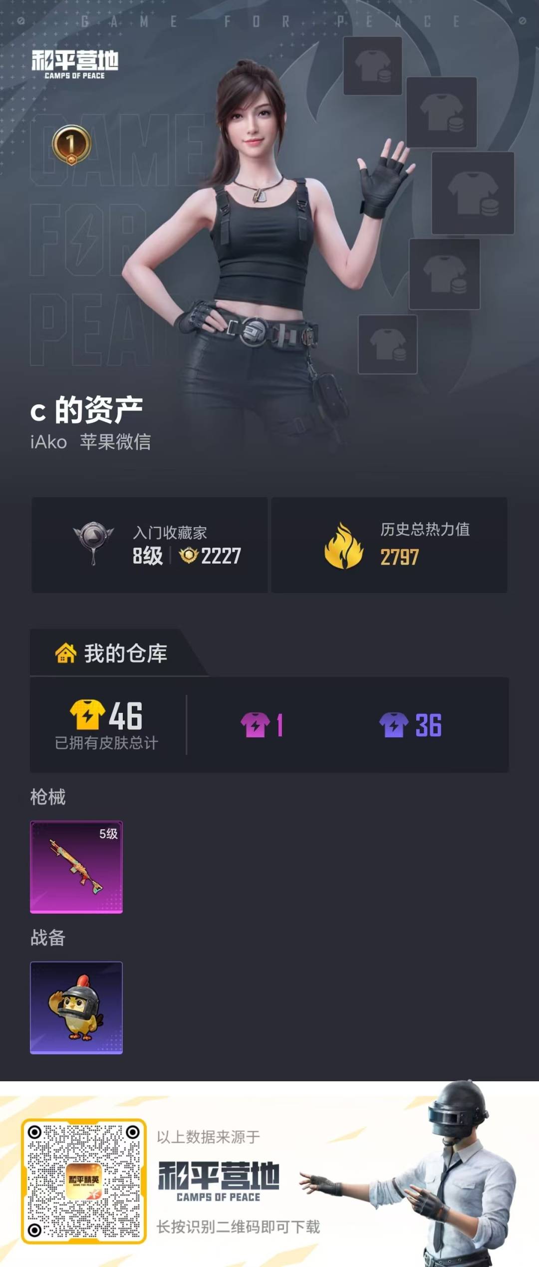 HPLX4132887和平精英账号详情图5