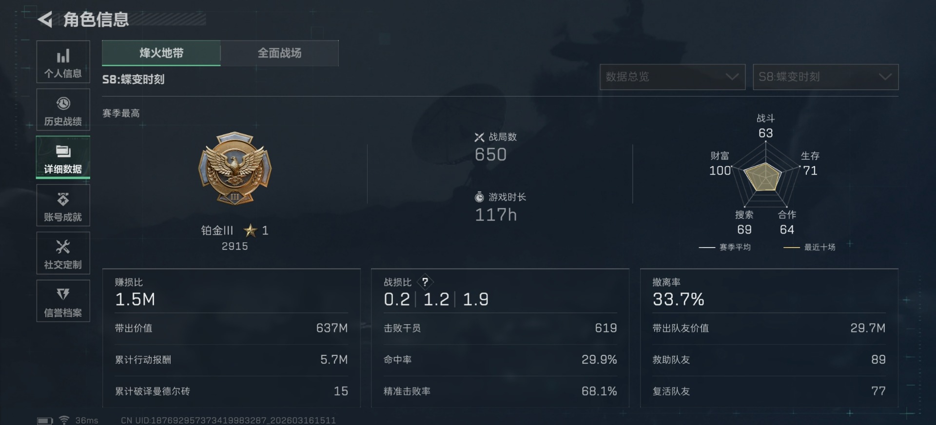 SJZQM474044三角洲行动账号详情图41