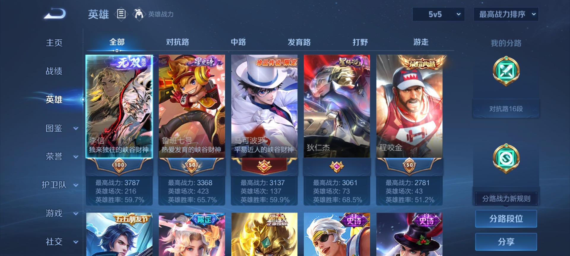 WZLX4266071王者荣耀账号详情图4