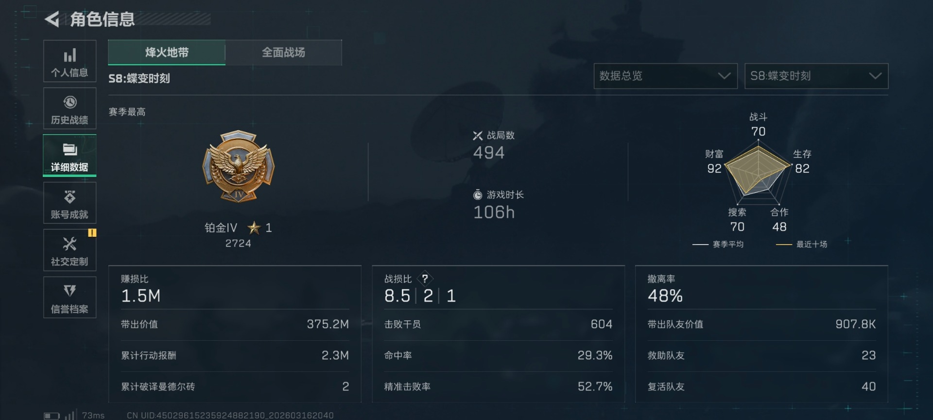 SJZQM474179三角洲行动账号详情图19