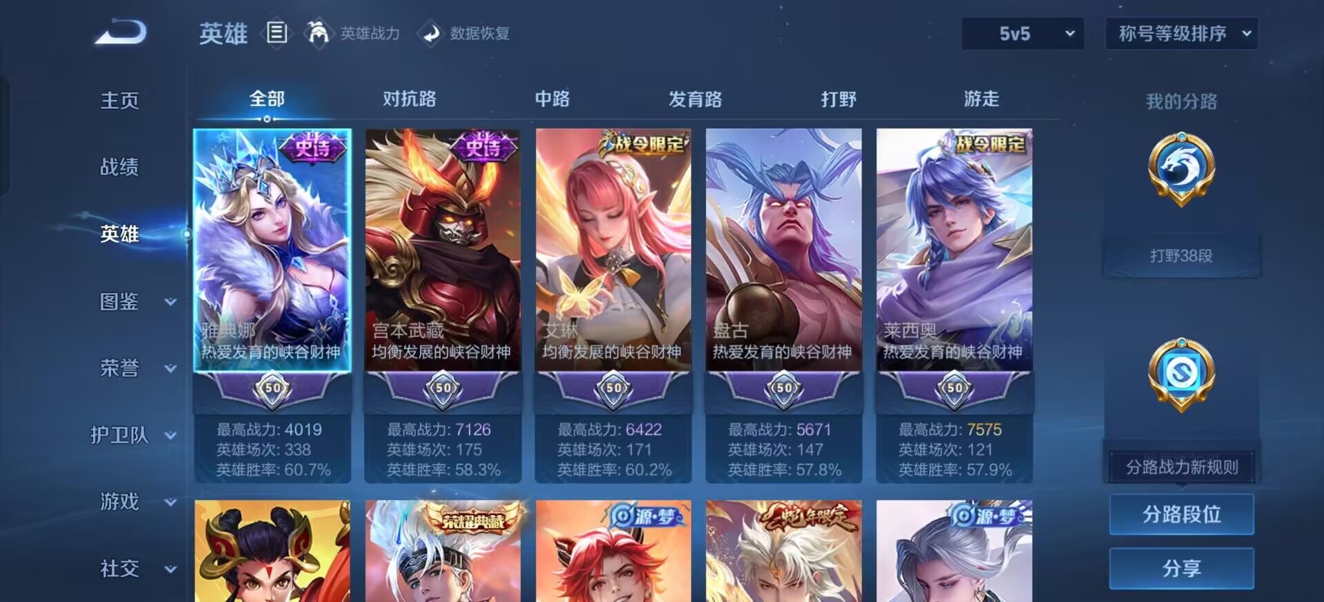 WZQM4260982王者荣耀账号详情图5