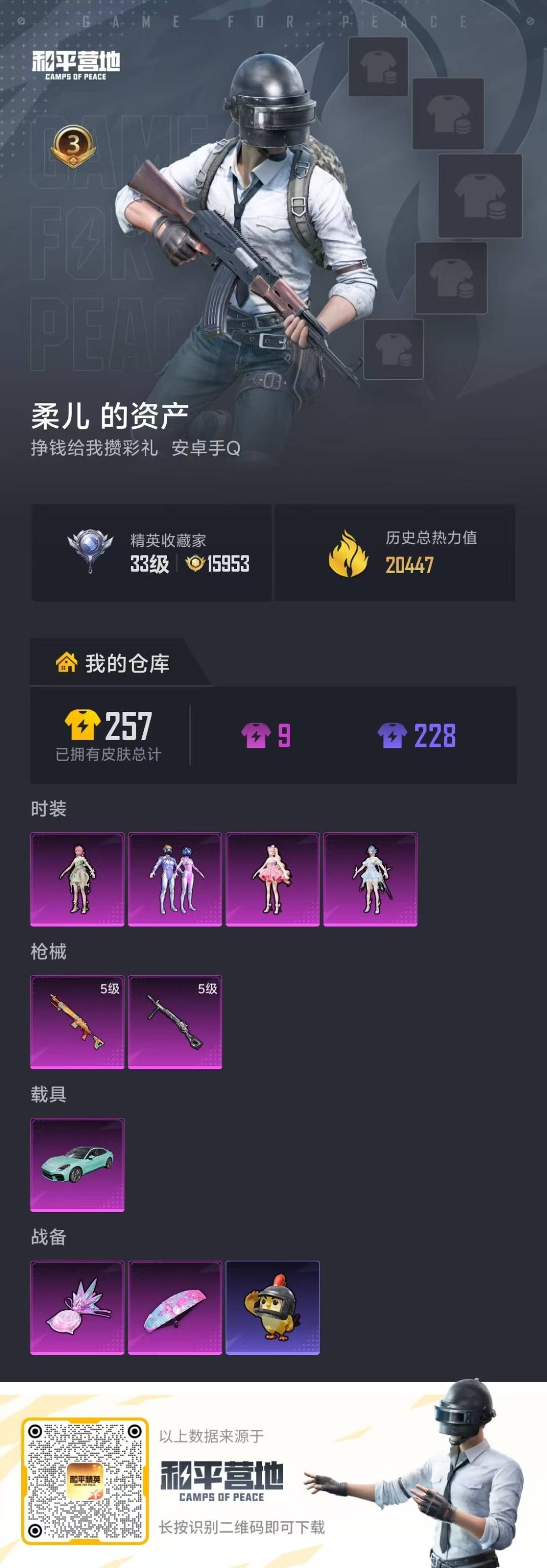 HPLX4196409和平精英账号详情图3