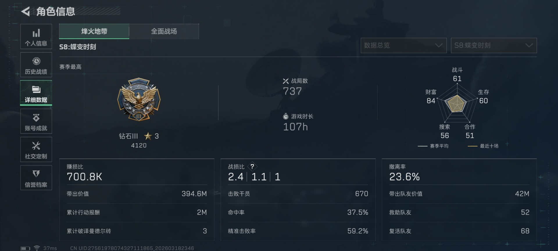 SJZCMW478260三角洲行动账号详情图4 SJZCMW478260三角洲行动账号详情图4