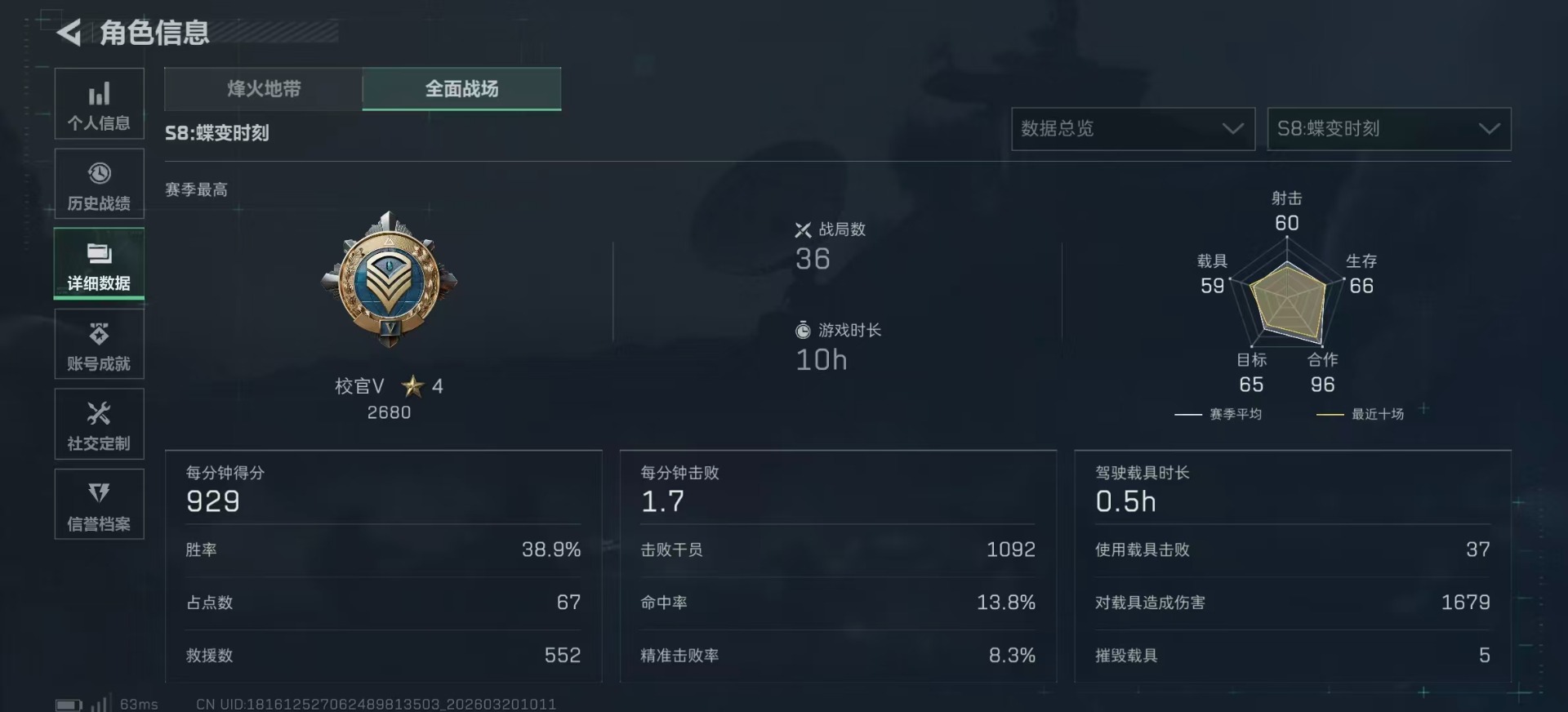 SJZCMW479590三角洲行动账号详情图4