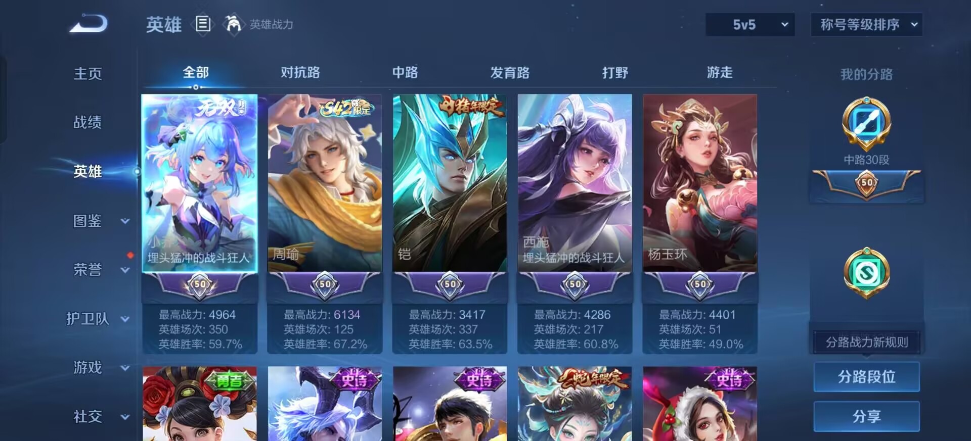 WZLX4245514王者荣耀账号详情图4