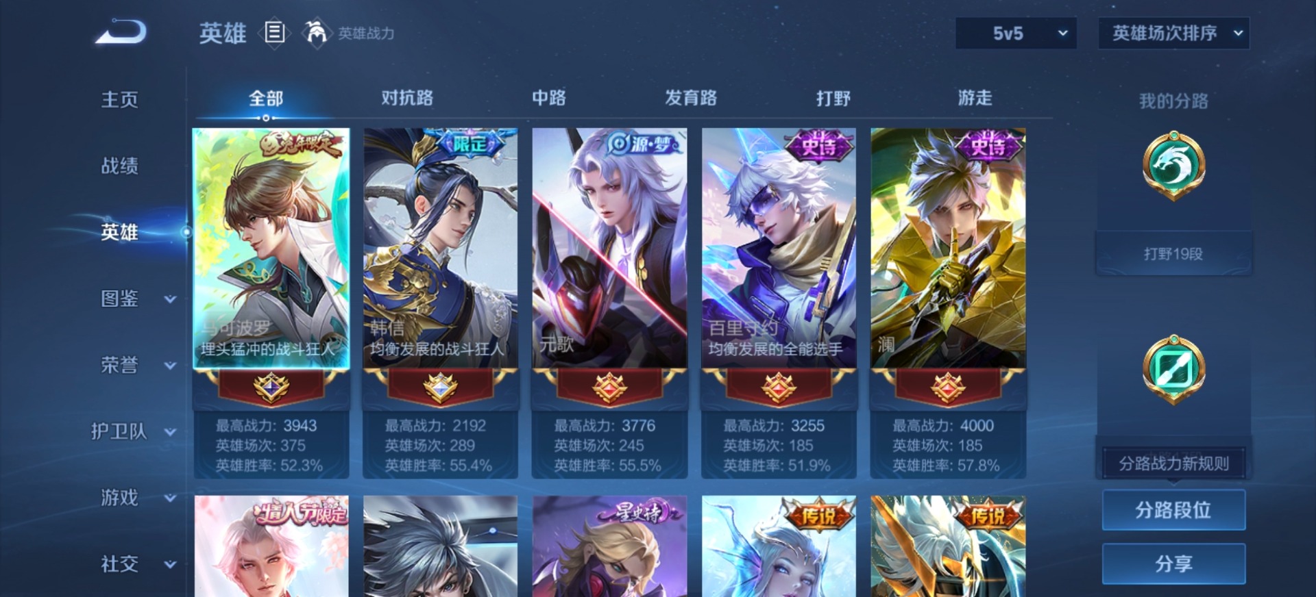 WZLX4286473王者荣耀账号详情图5