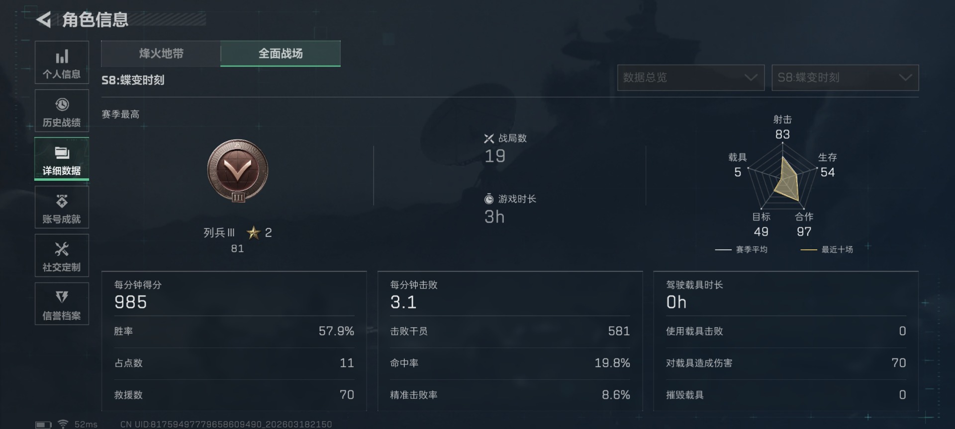 SJZQM485101三角洲行动账号详情图6