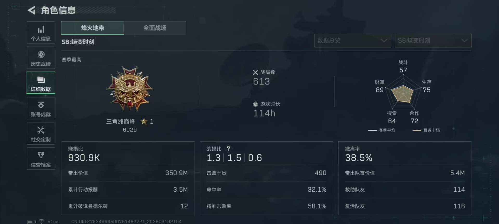 SJZQM485072三角洲行动账号详情图27