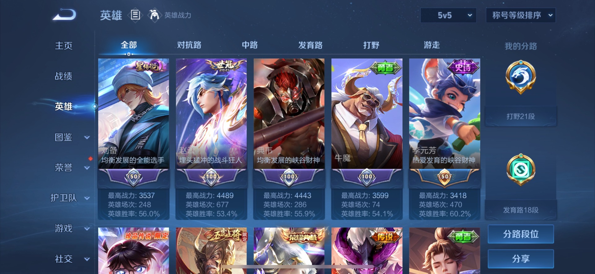 WZLX4273718王者荣耀账号详情图5