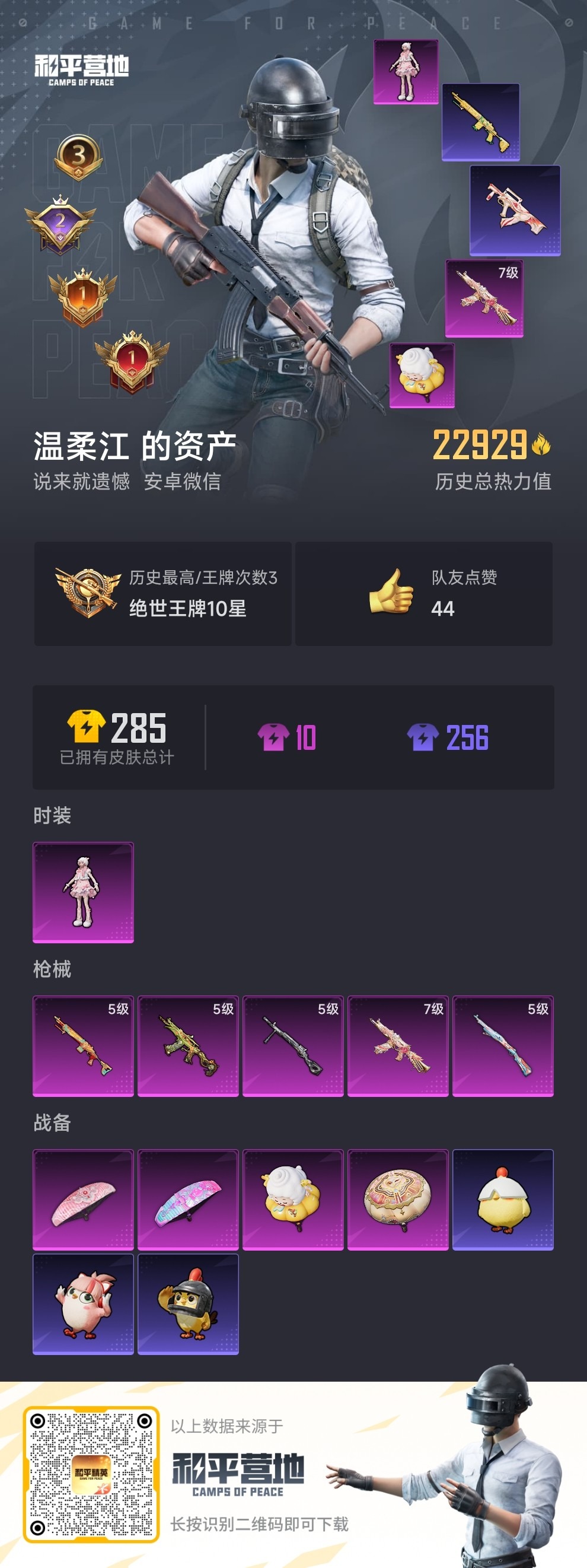 HPLX4148916和平精英账号详情图3