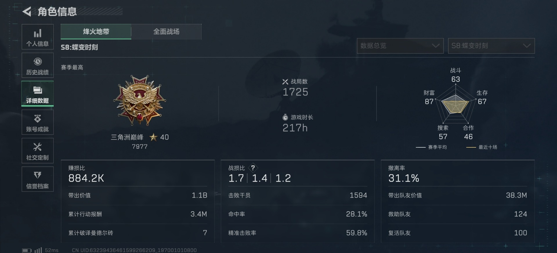 SJZQM485690三角洲行动账号详情图21