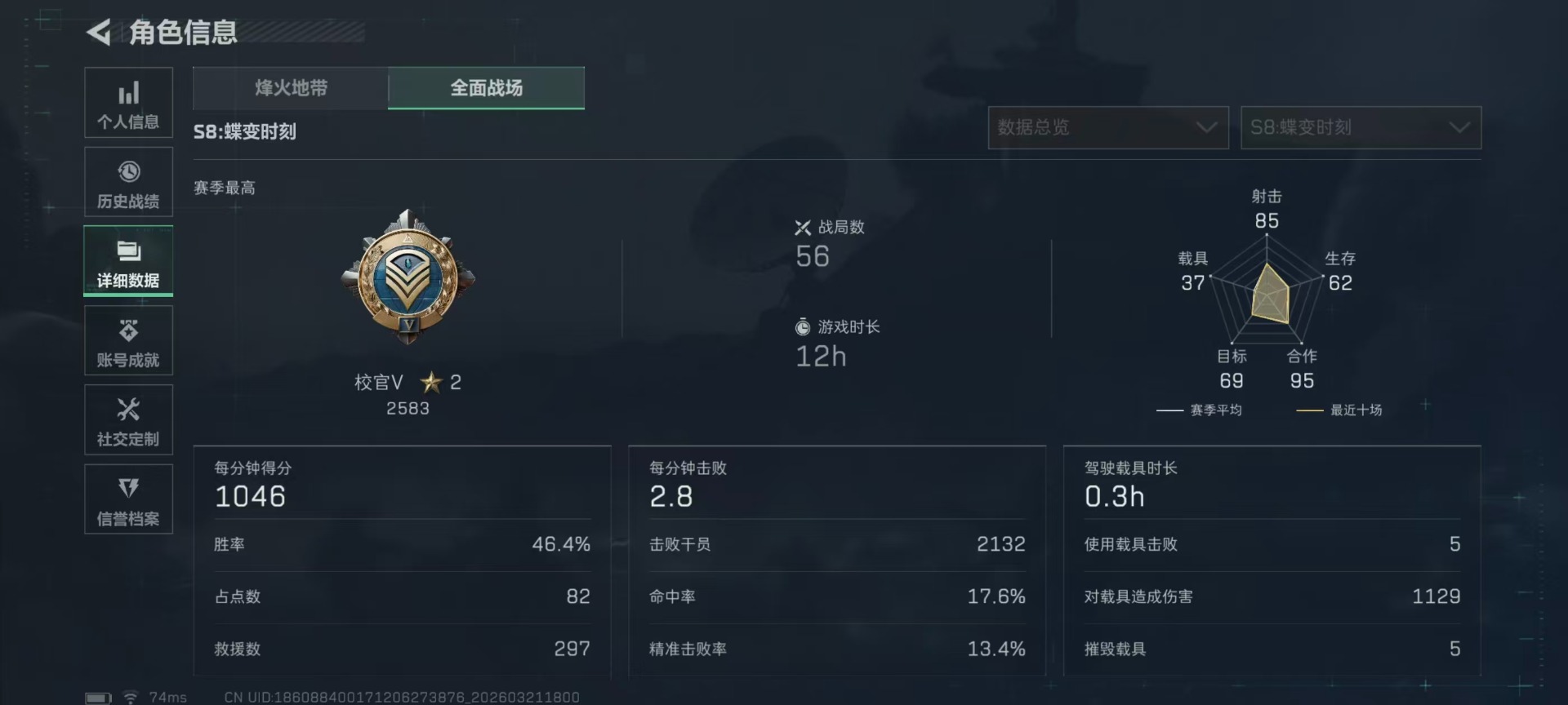 SJZQM485925三角洲行动账号详情图37