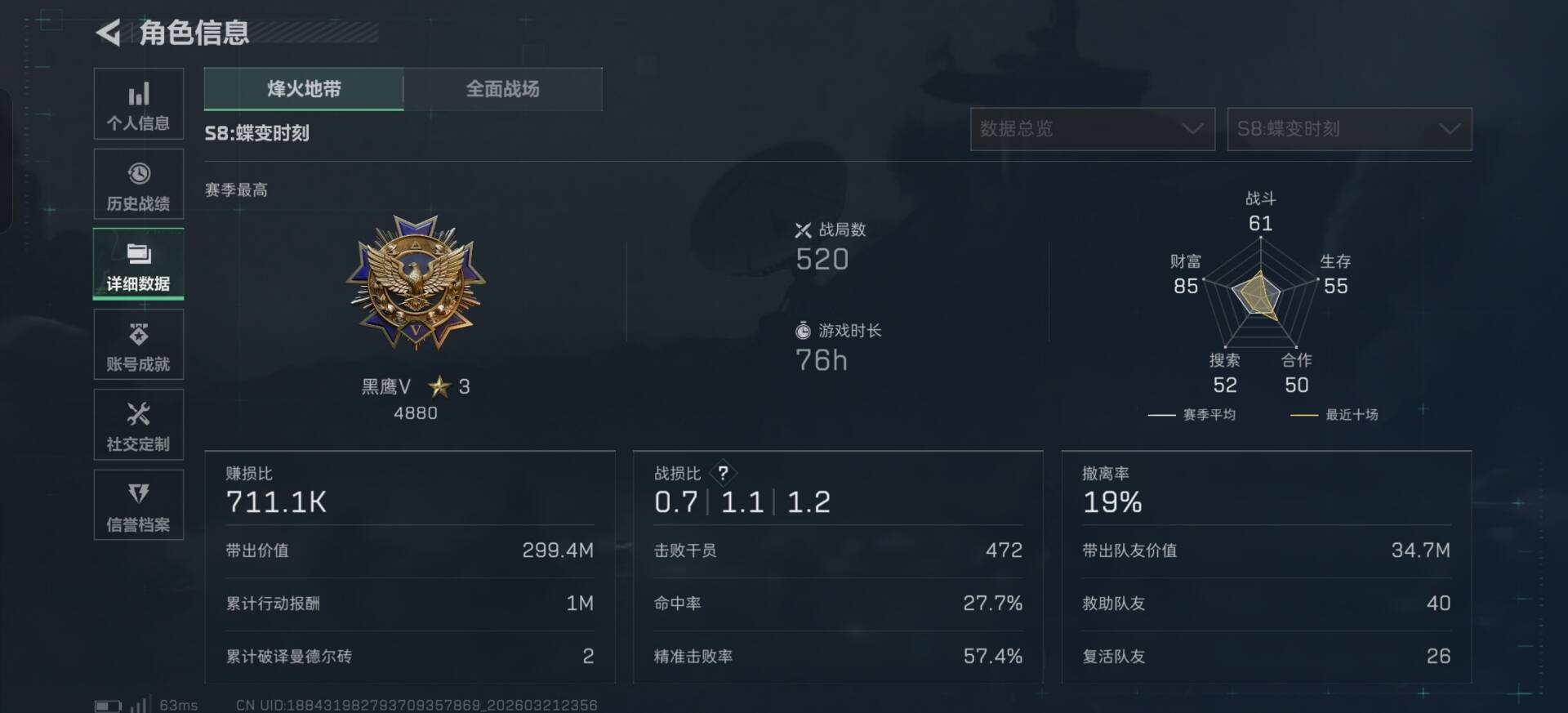 SJZQM486041三角洲行动账号详情图11