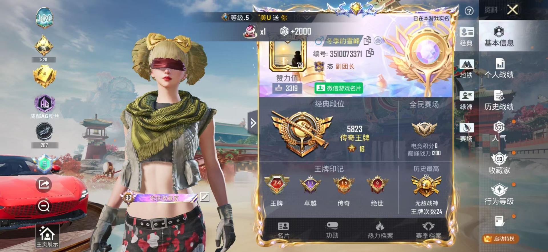 HPQM4153943和平精英账号详情图9