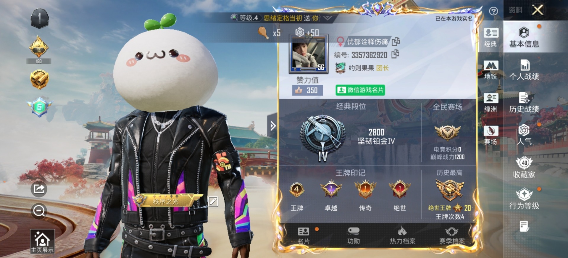 HPLX4142114和平精英账号详情图6