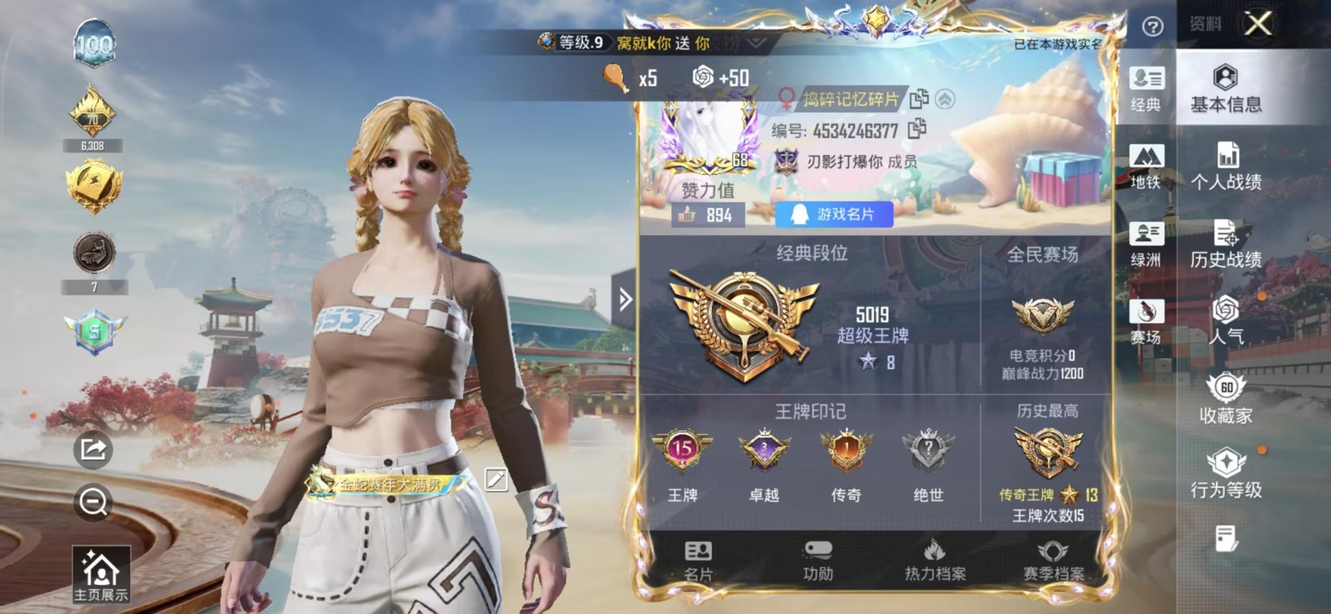 HPLX4155152和平精英账号详情图13