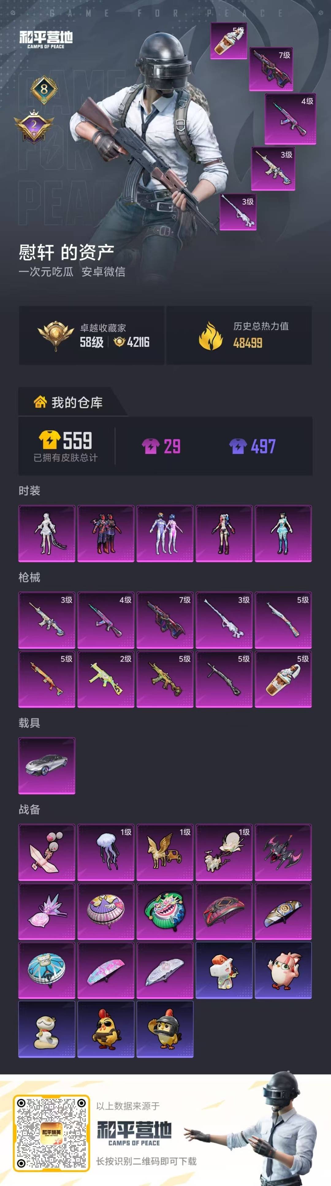 HPLX4142250和平精英账号详情图5