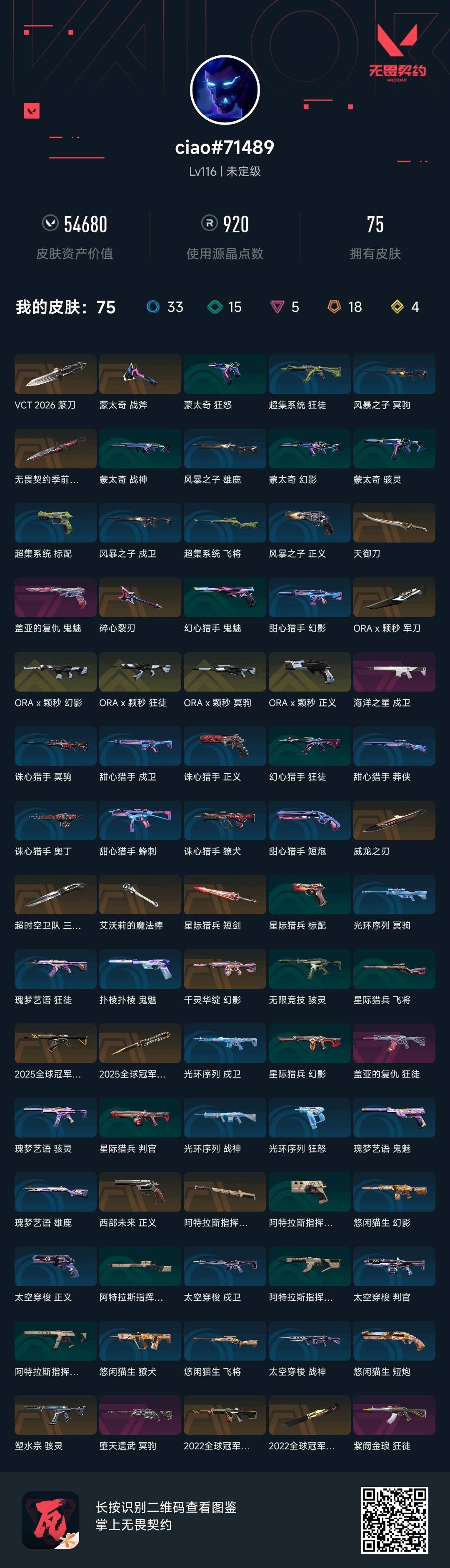 WWQQM426979无畏契约账号详情图6