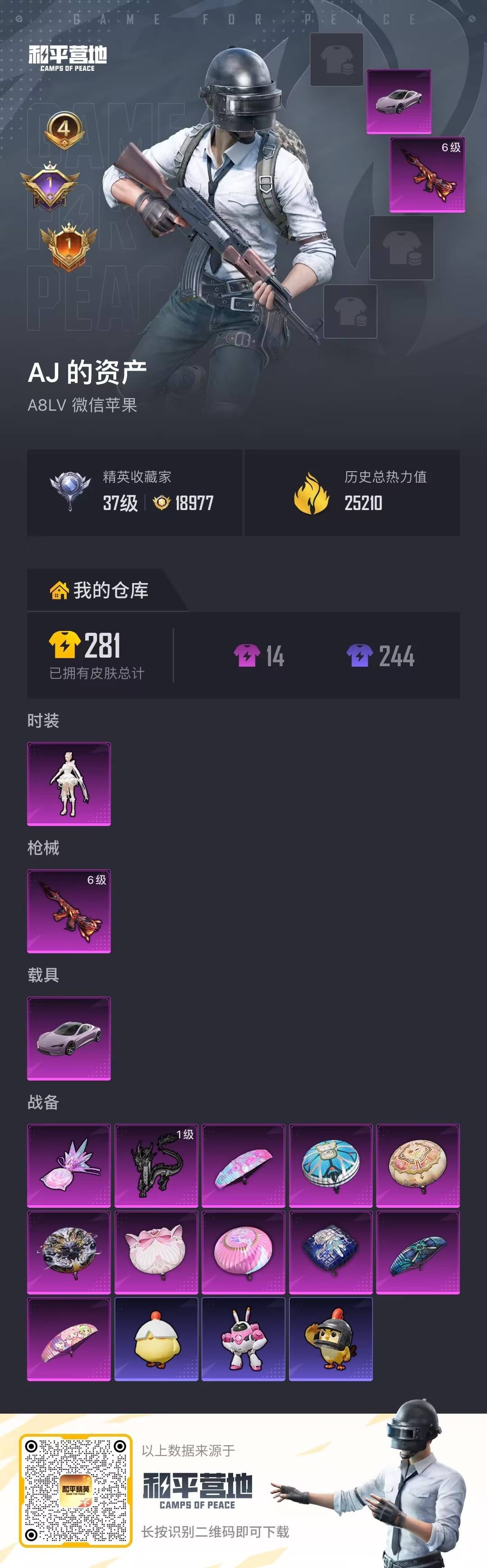 HPLX4155694和平精英账号详情图24