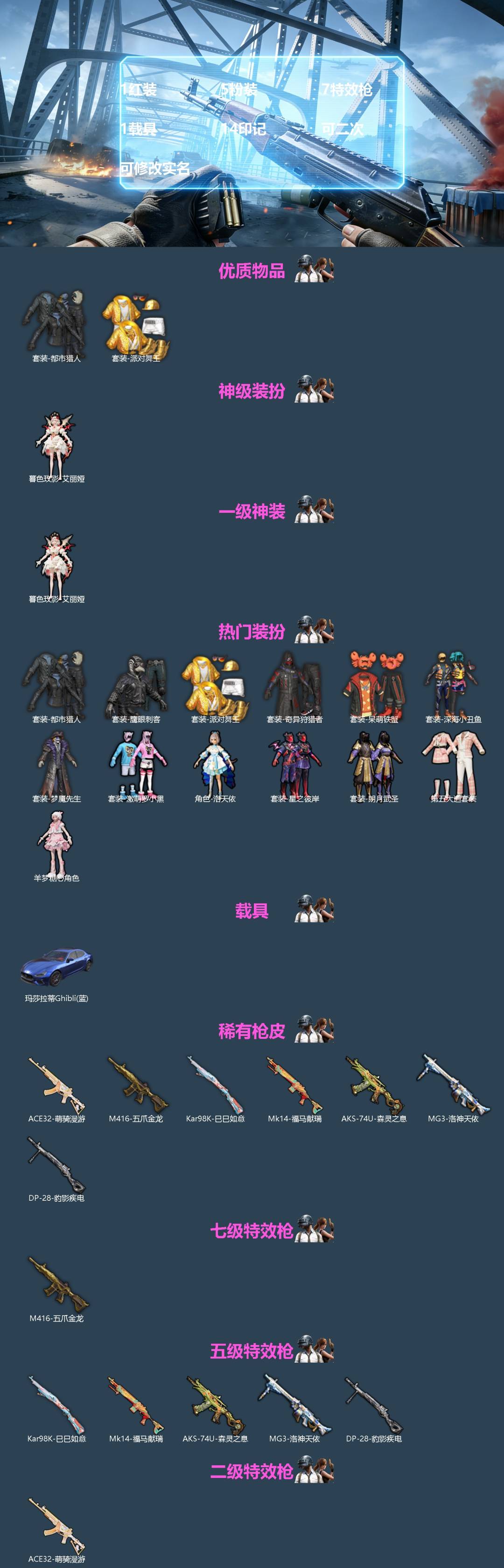 HPQM4143338和平精英账号详情图3