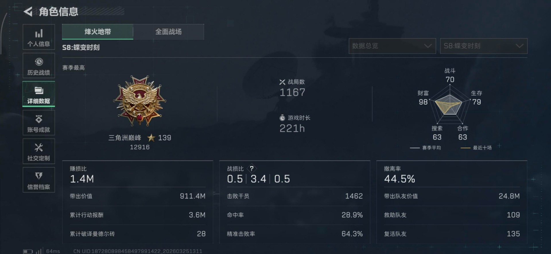 SJZQM480644三角洲行动账号详情图9