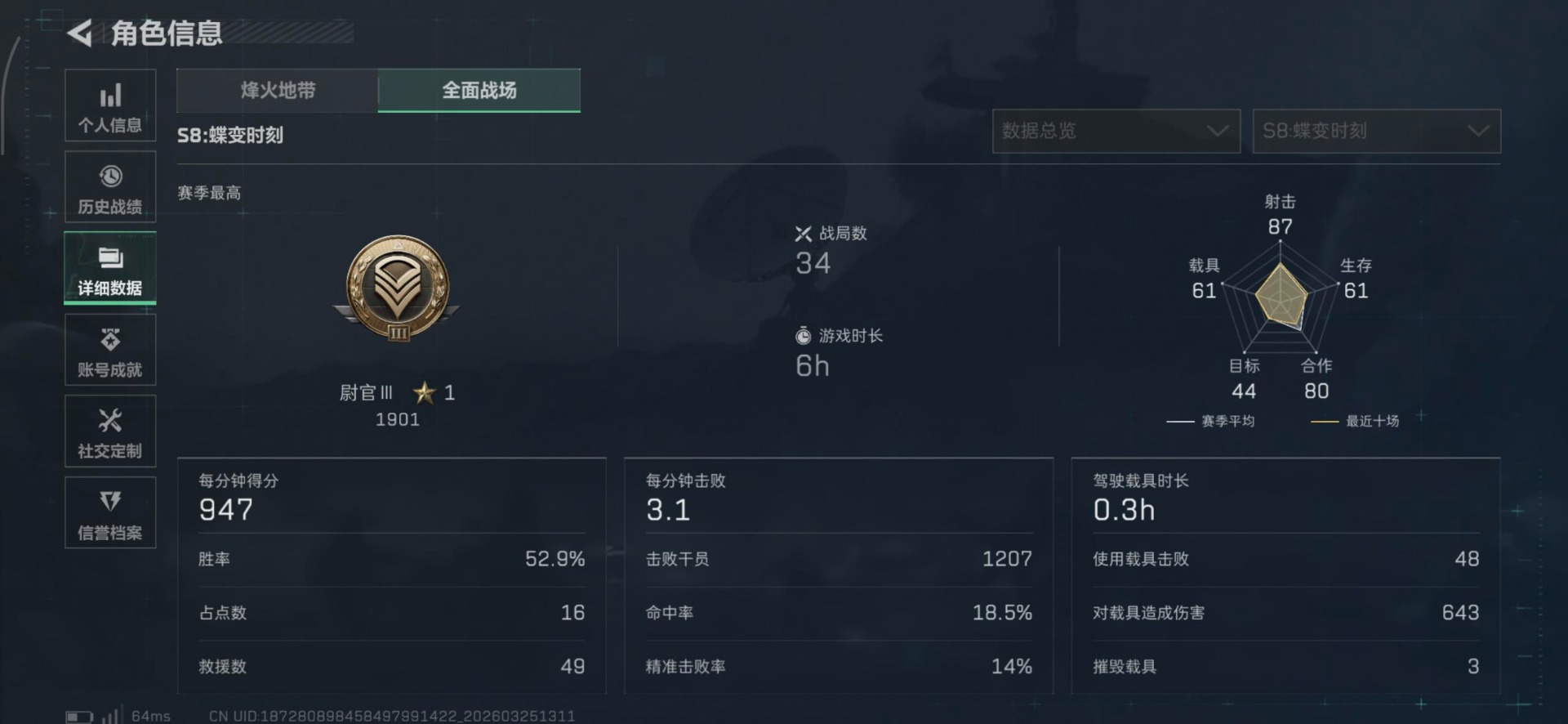 SJZQM487388三角洲行动账号详情图21