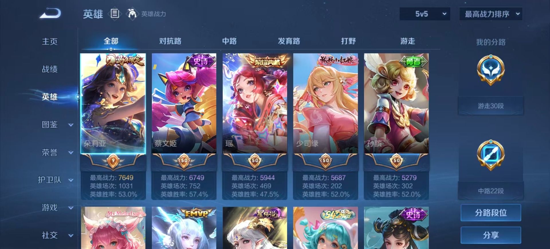 WZLX4260214王者荣耀账号详情图3