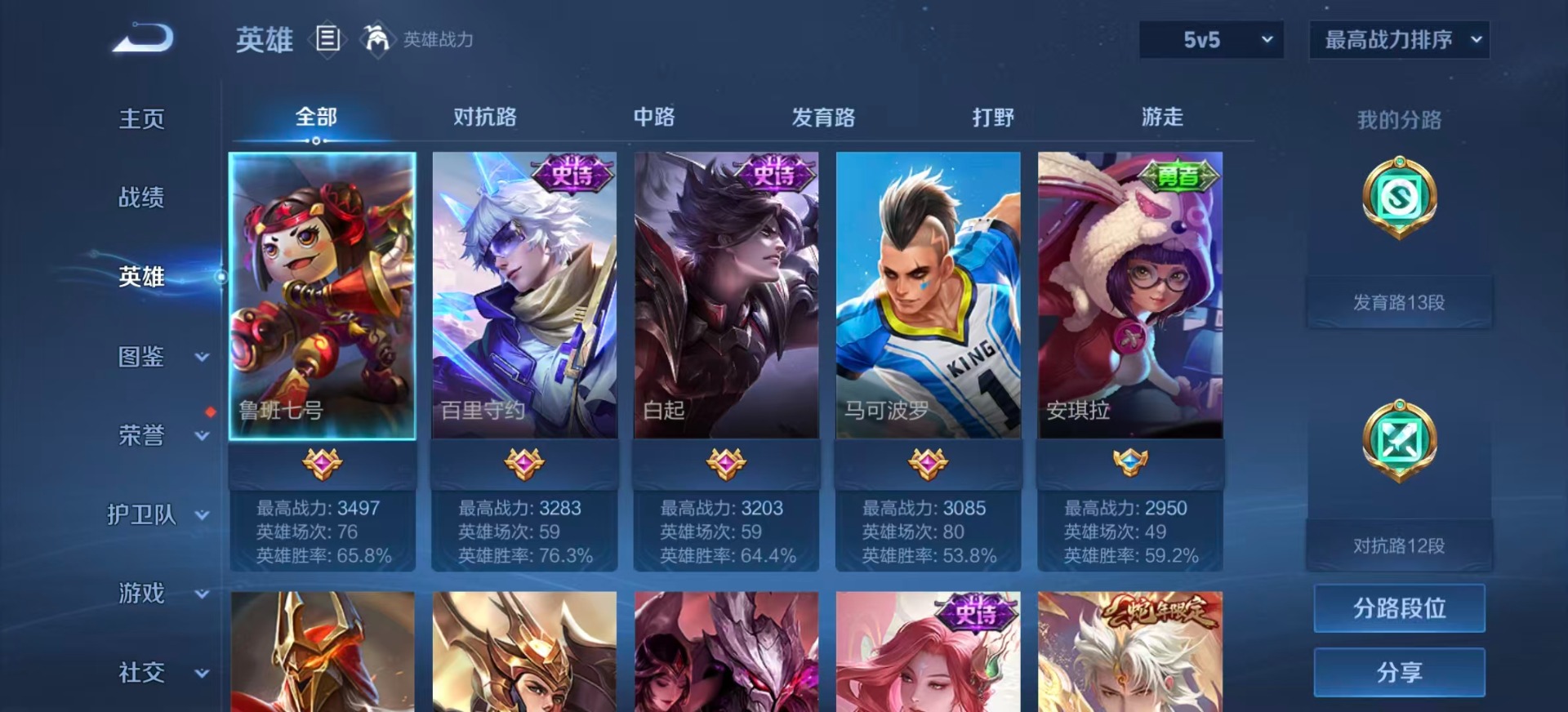 WZLX4265997王者荣耀账号详情图3