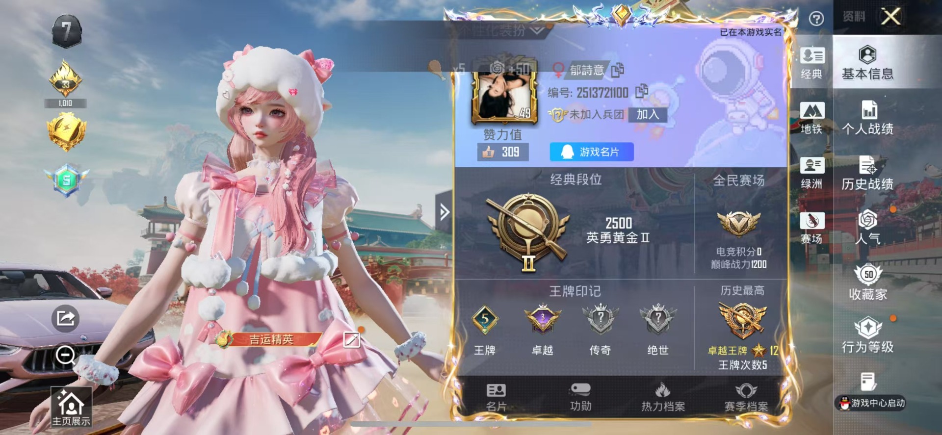 HPLX4161215和平精英账号详情图21