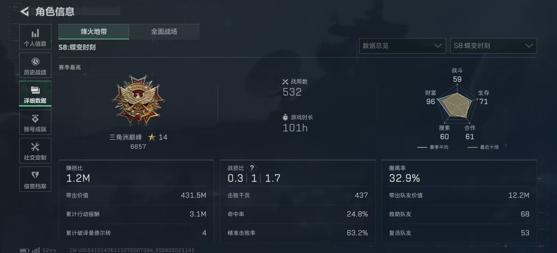 SJZQM4164848三角洲行动账号详情图13 SJZQM4164848三角洲行动账号详情图13