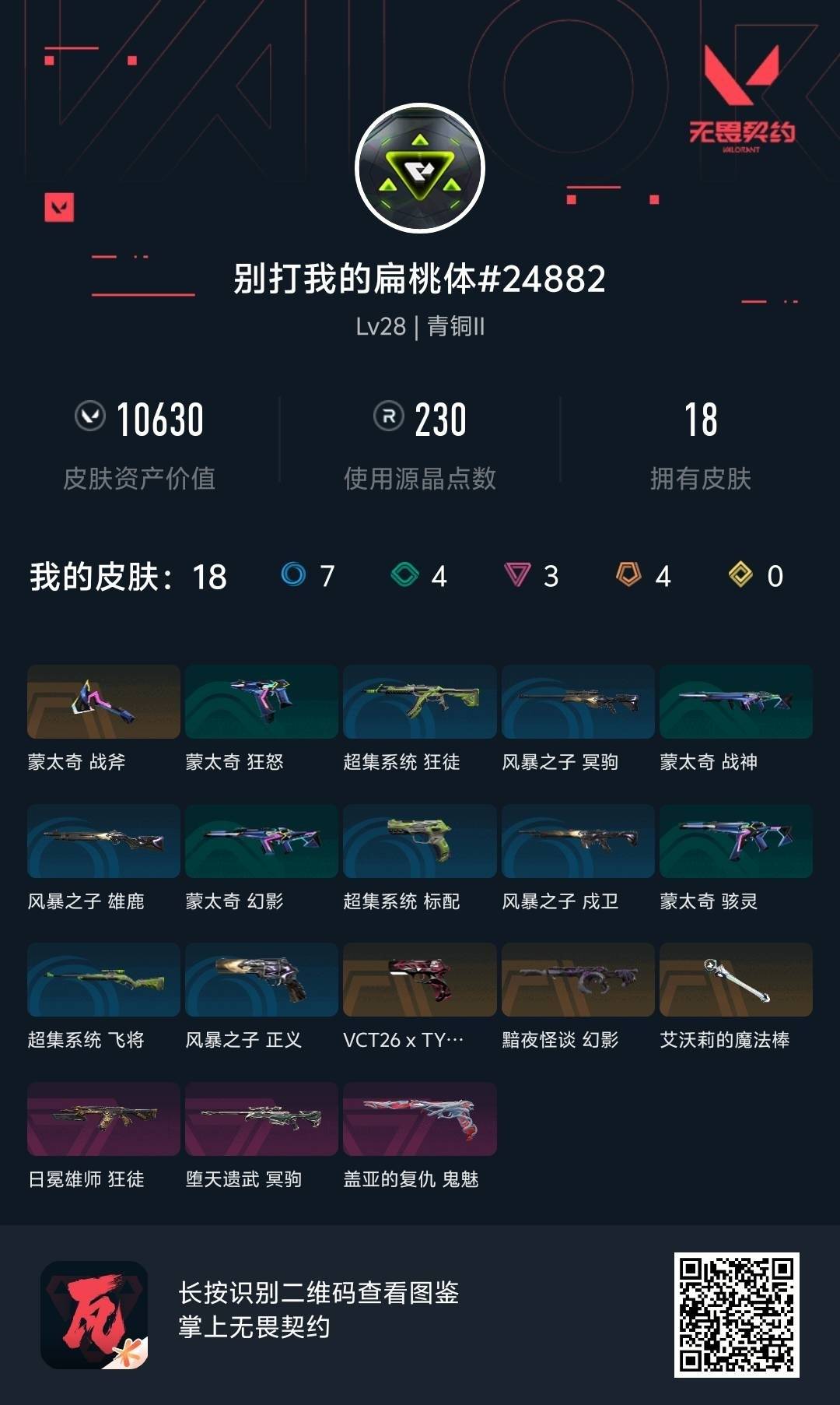 WWQLX427958无畏契约账号详情图6 WWQLX427958无畏契约账号详情图6