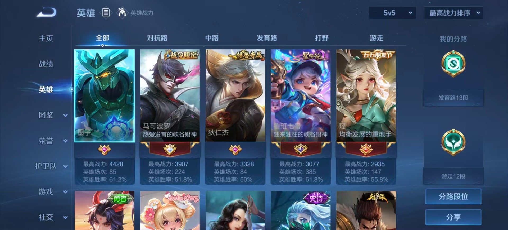 WZLX4268320王者荣耀账号详情图3