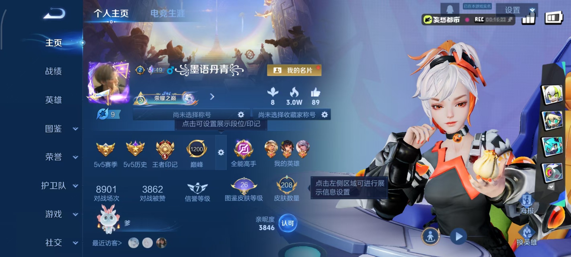 WZQM4282494王者荣耀账号详情图4