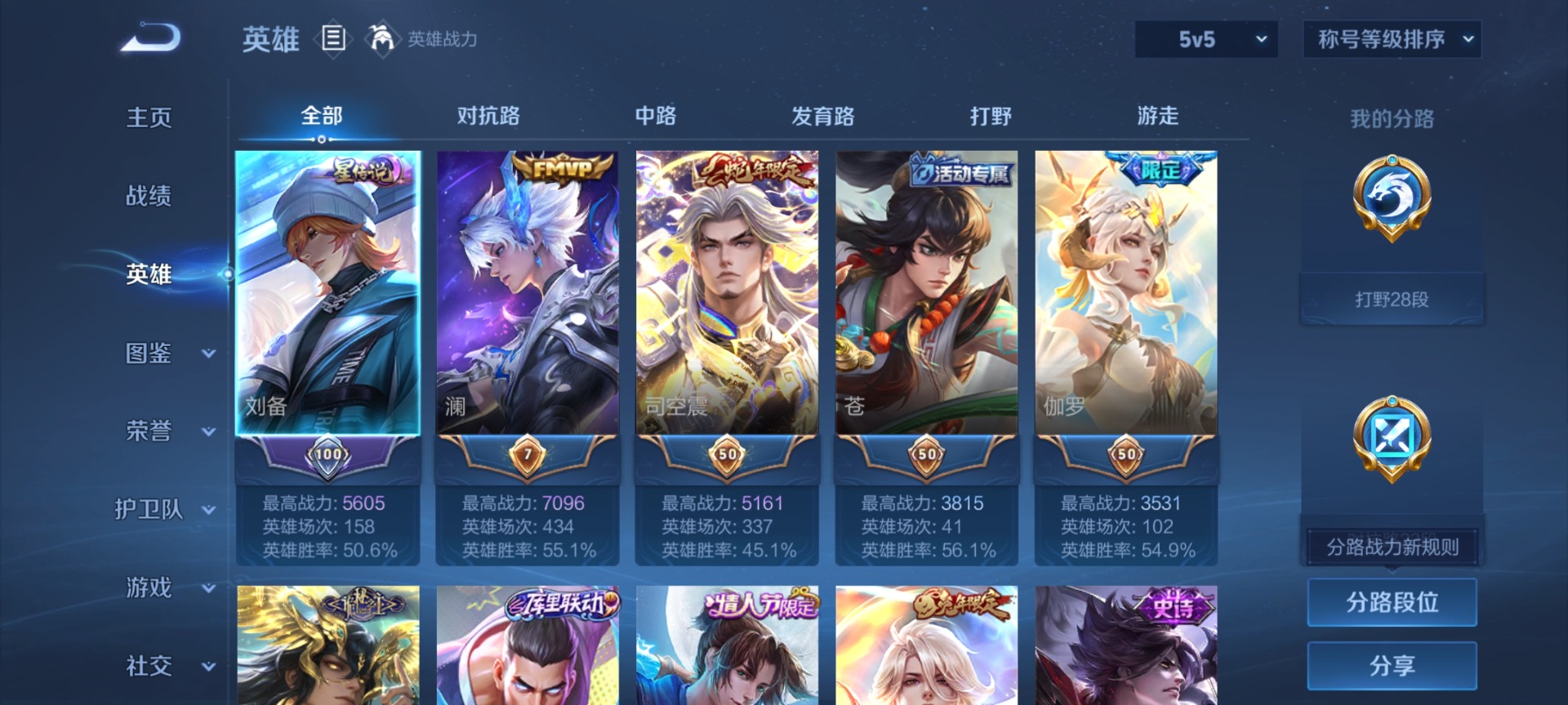 WZQM4265511王者荣耀账号详情图5 WZQM4265511王者荣耀账号详情图5