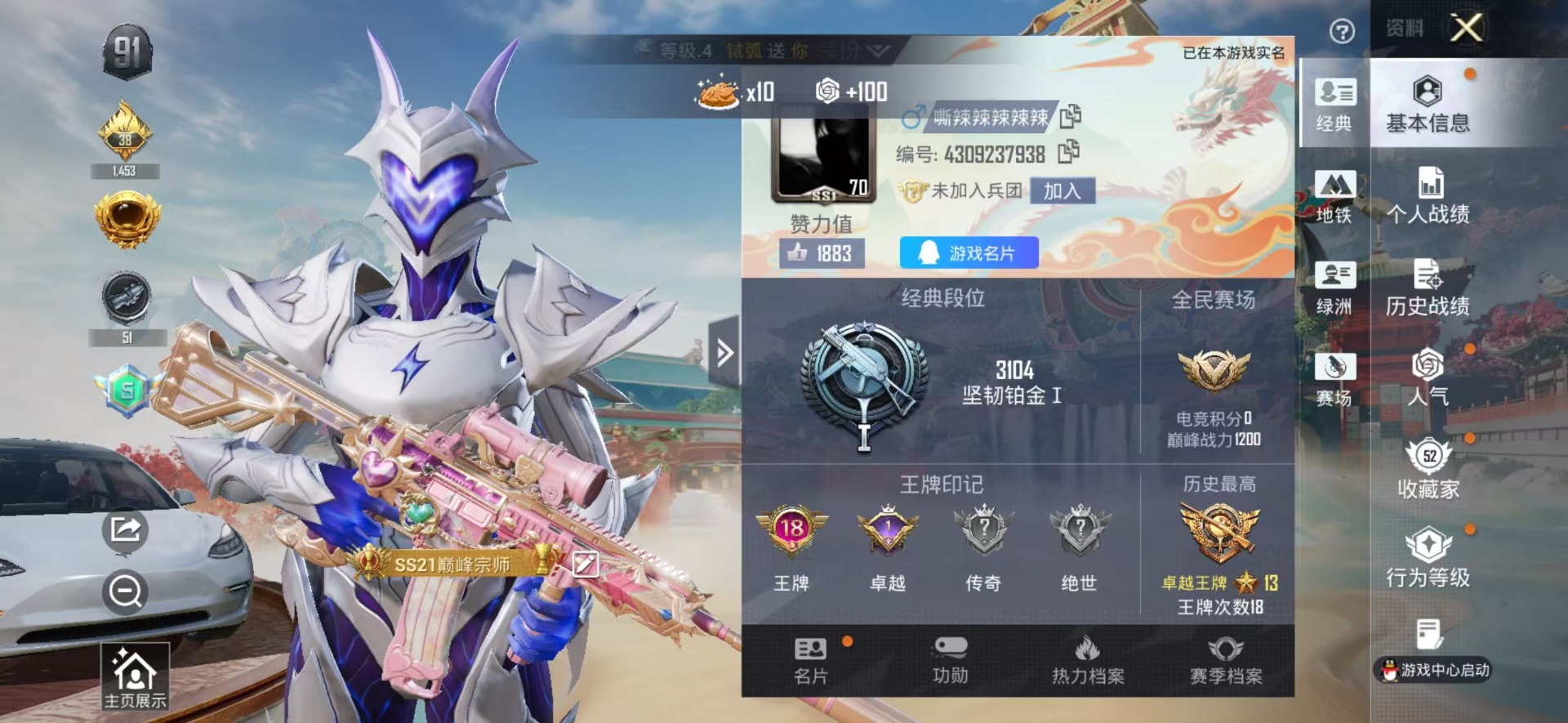 HPLX4151004和平精英账号详情图6