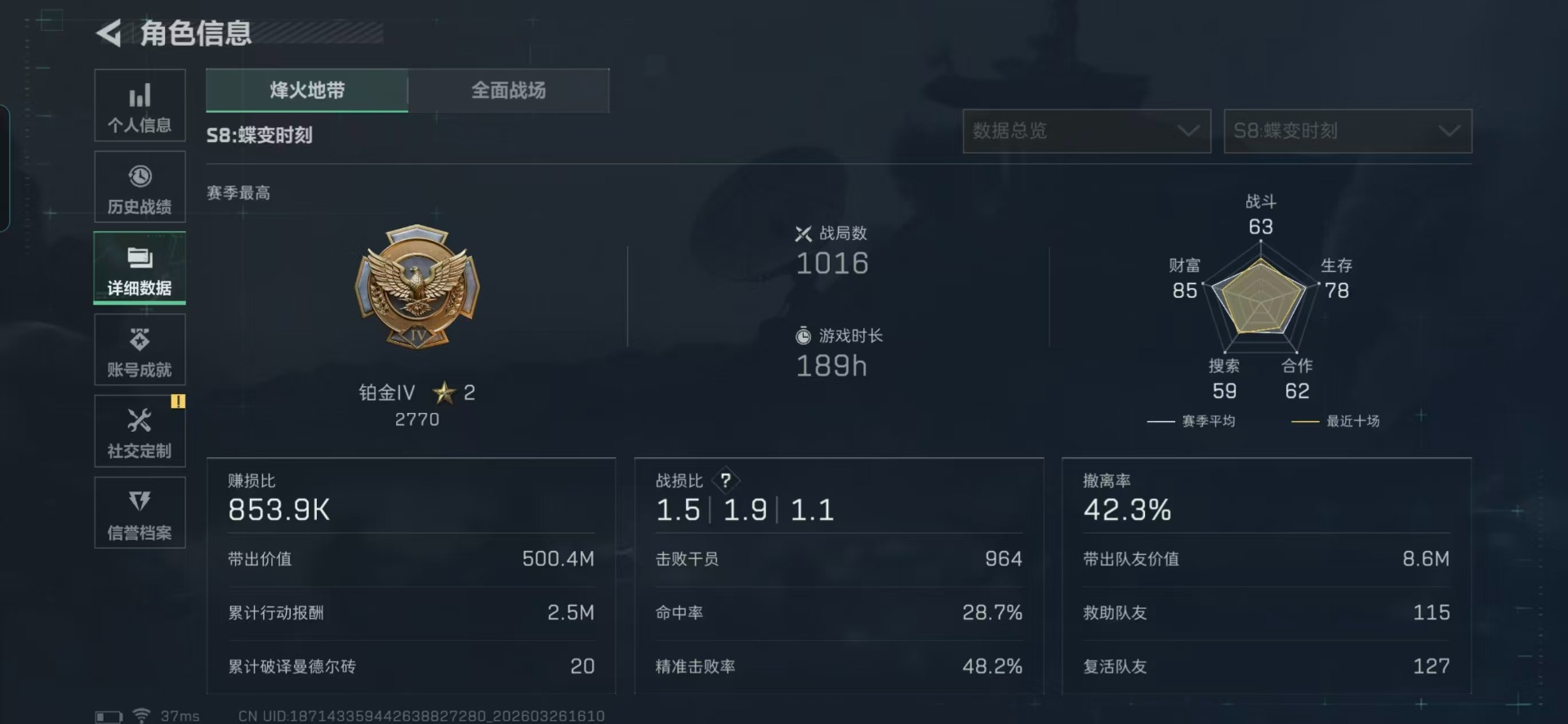 SJZQM484002三角洲行动账号详情图24