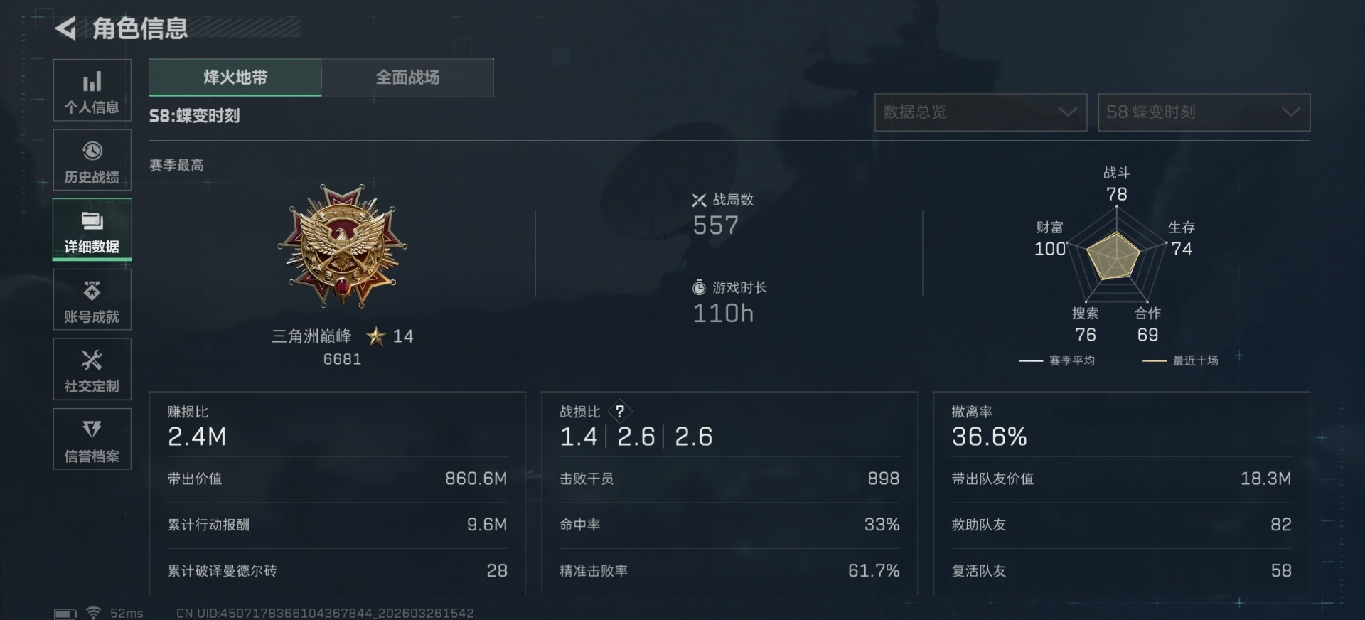 SJZQM484023三角洲行动账号详情图26